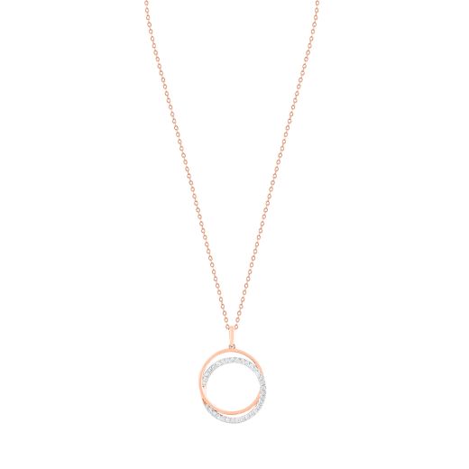 Elegant Geometric Design Rose Gold Necklace